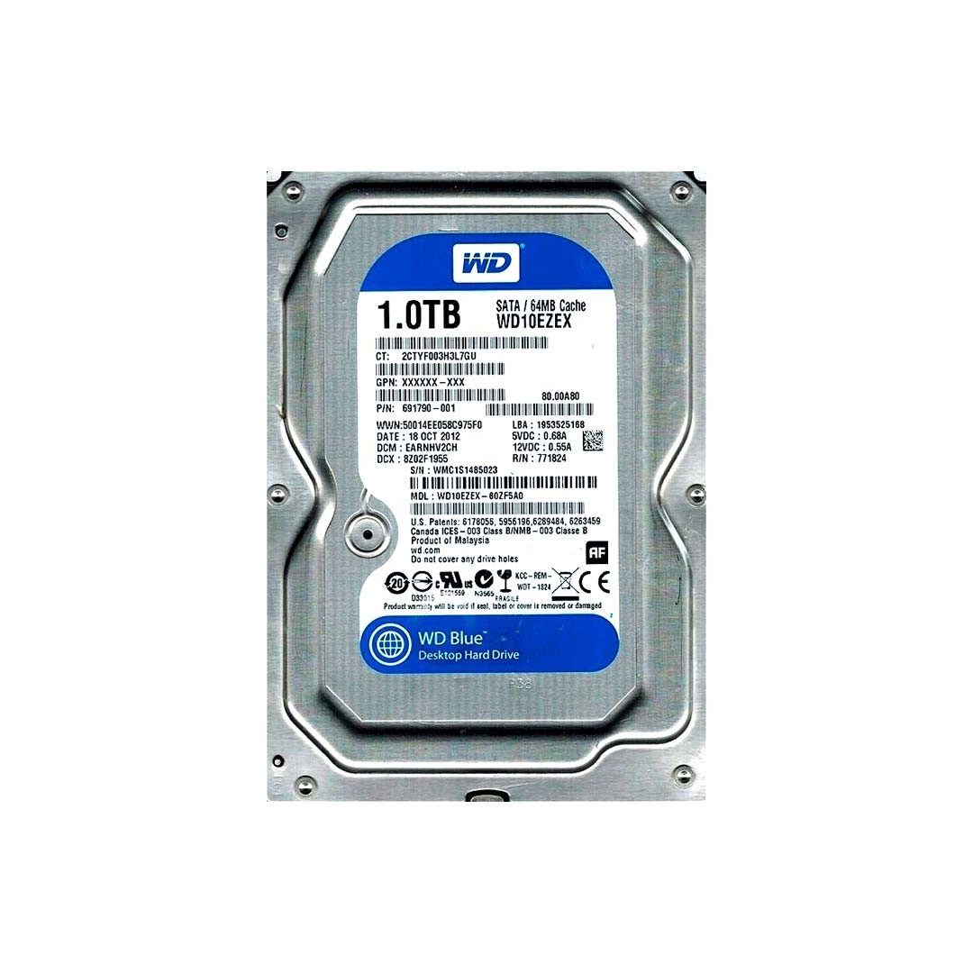 (370) Disco duro mecánico 1 TB WESTERN DIGITAL BLUE 3.5