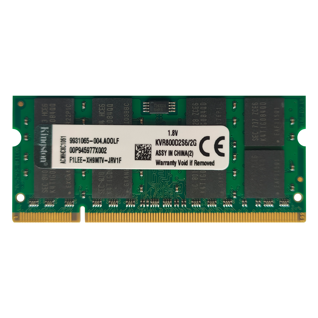 (990) Memoria Ram DDR2 2GB para Laptop  KINGSTON 6400 CL6 200-PIN