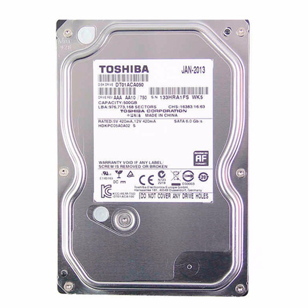 (1171) Disco duro 500 GB  marca toshiba remanufacturado
