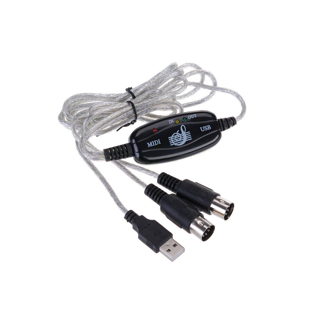 (1389) Cable Piano Midi A Usb  para conectar a la laptop