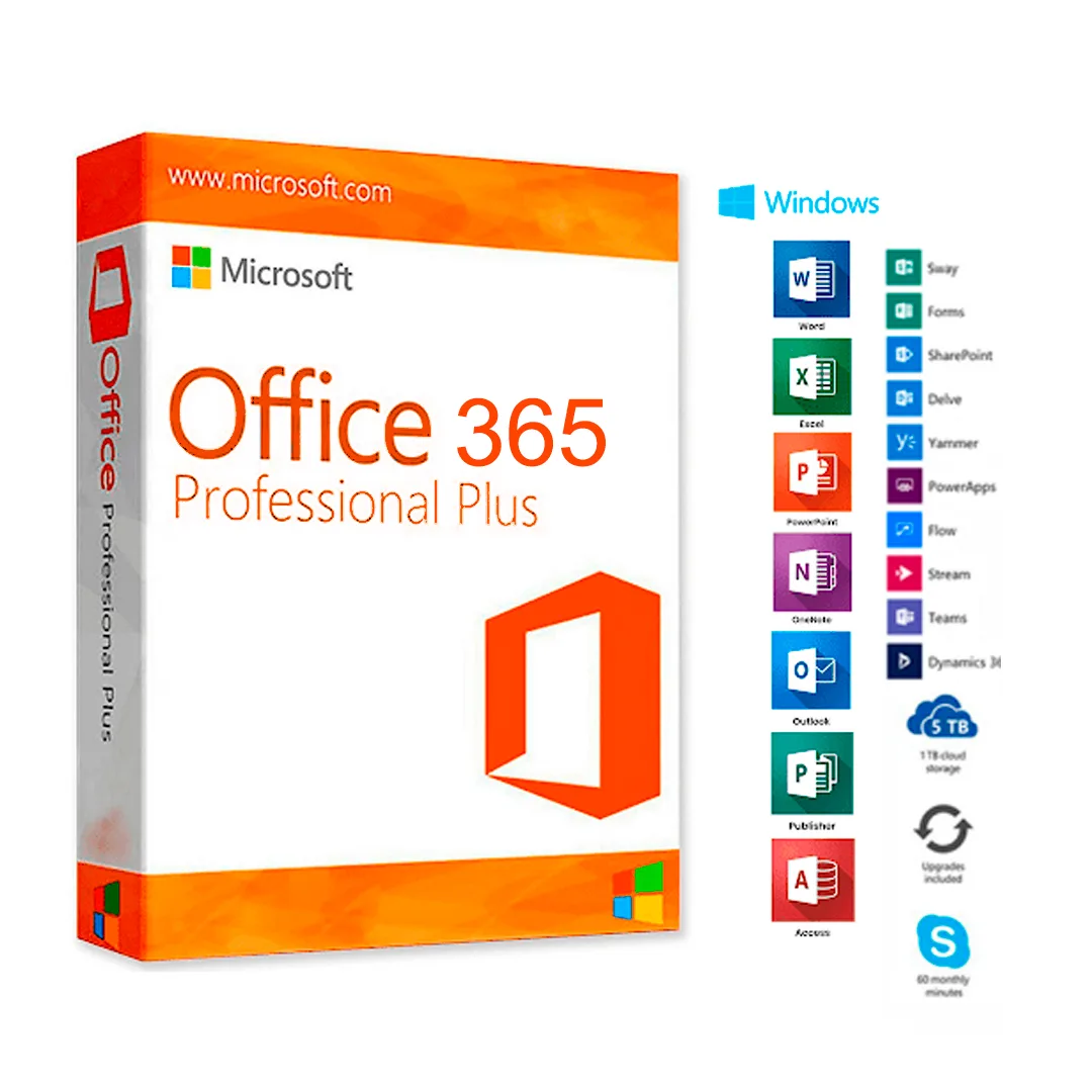 (1455) Microsoft Office 365  para 5 PCs OEM