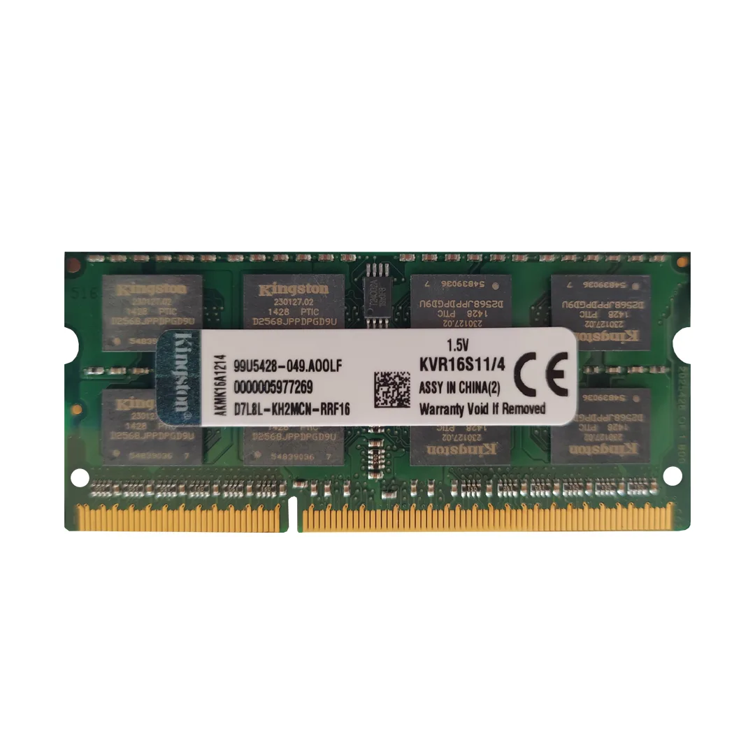 (827) Memoria Ram DDR3  4GB para laptop Kingston   1600MHZ/12800
