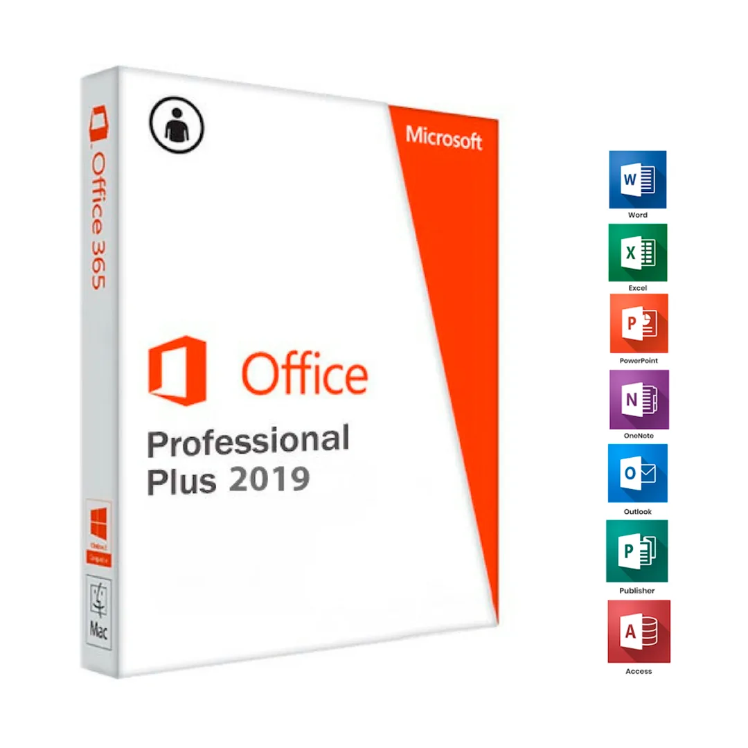 (1453) Licencia Microsoft Office profesional plus key  2019 OEM