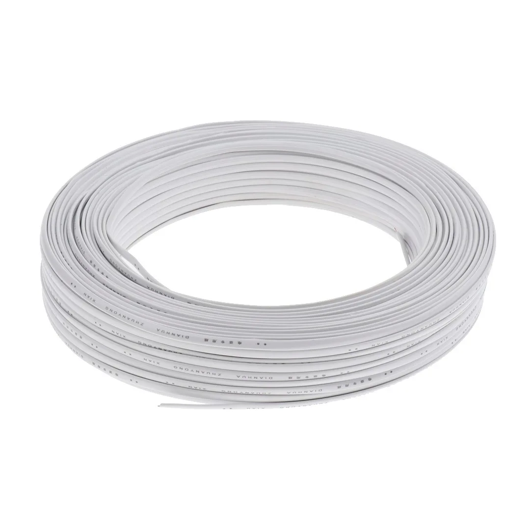 (760)  Cable rj11 por rollo 4 hilo 100mts tipo plano