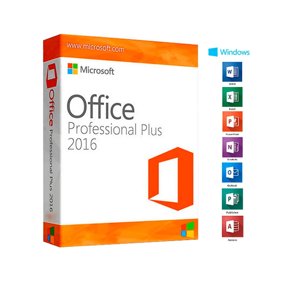 (1454) Licencia de Microsoft Office Professional plus 2016 OEM