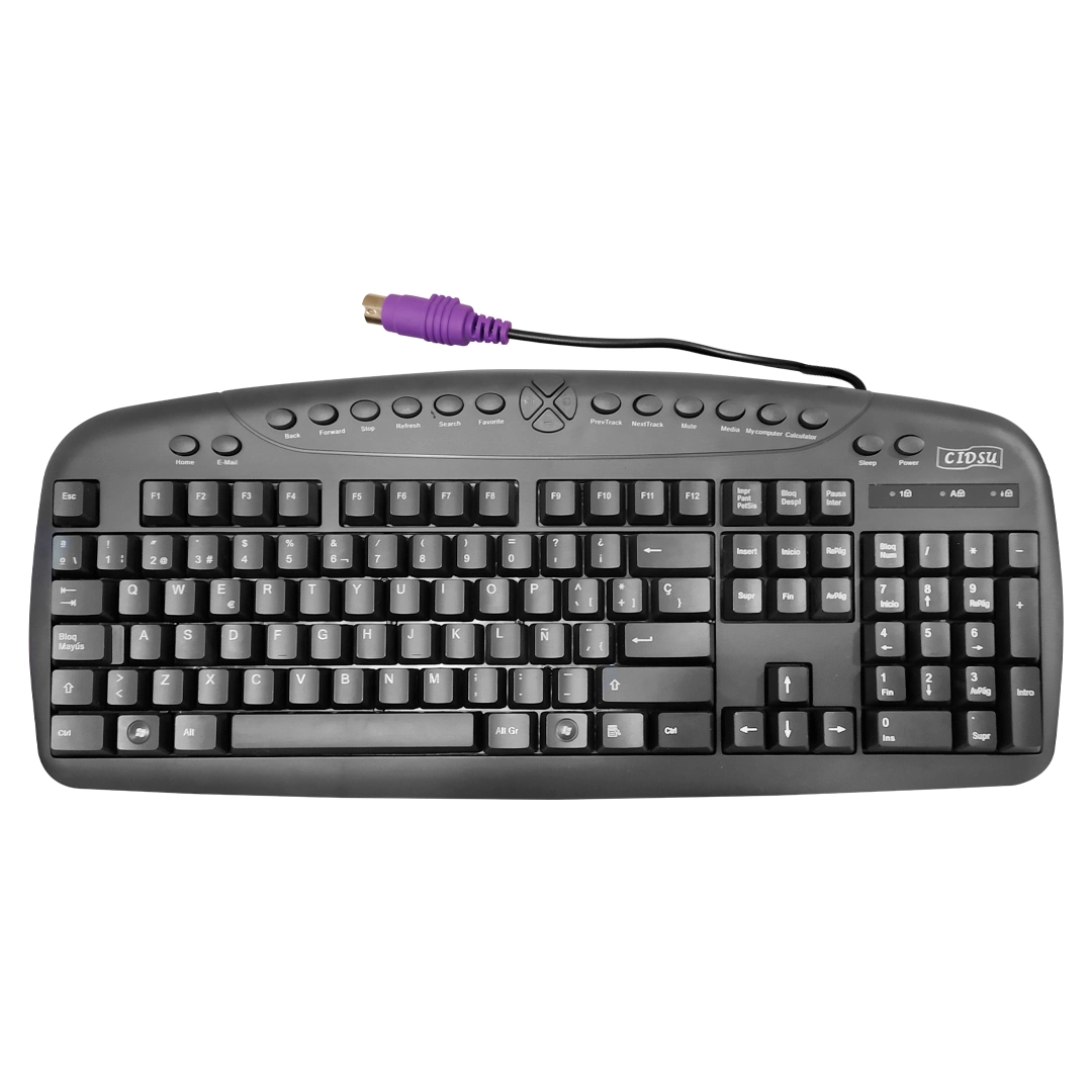 (1473) Teclado multimedia ps2