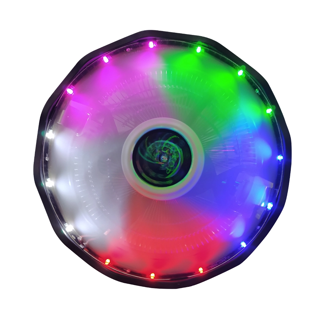 (1516) Fan cooler universal led muticolor para procesador AMD/INTEL