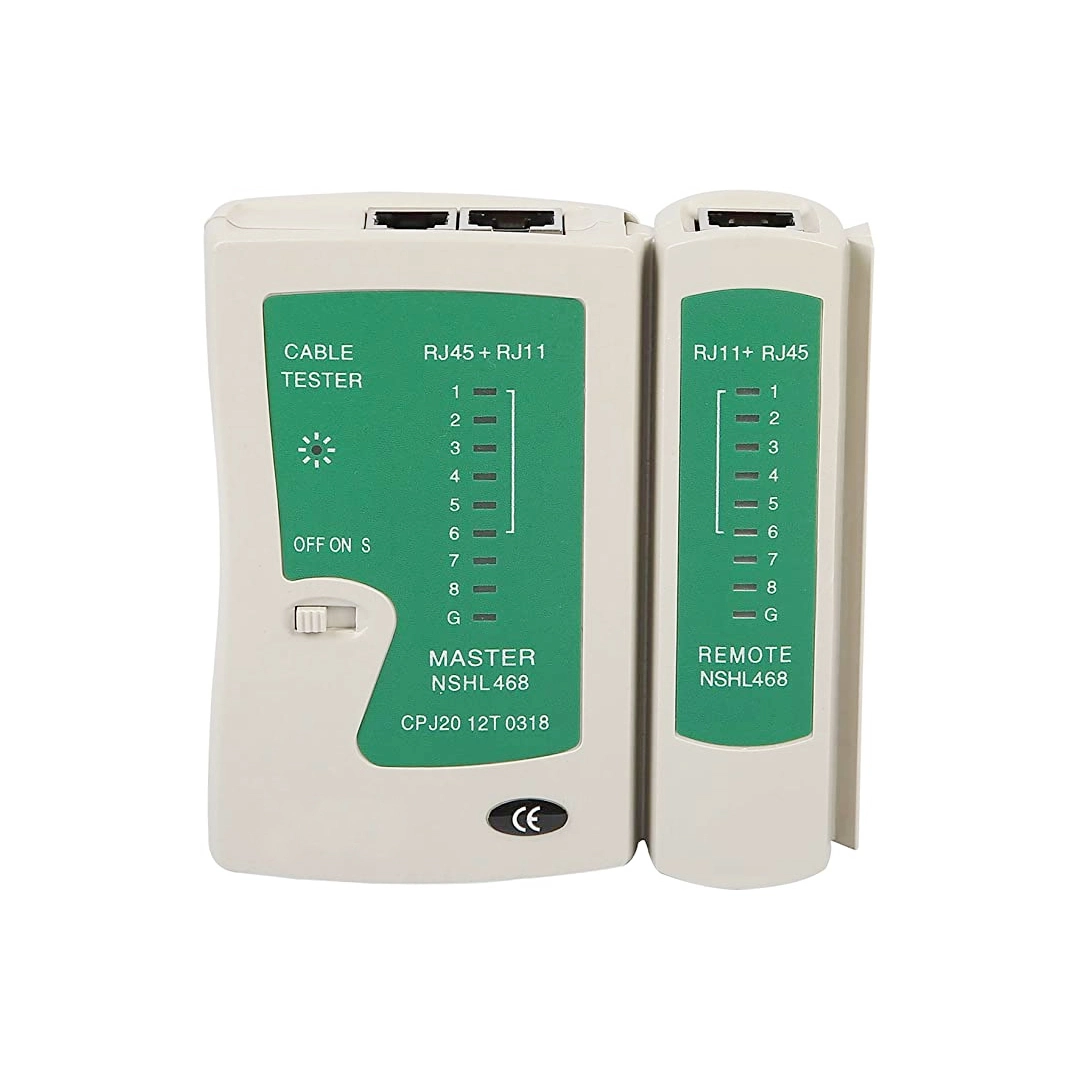 (30) Tester probador para cable rj45 y teléfono rj11