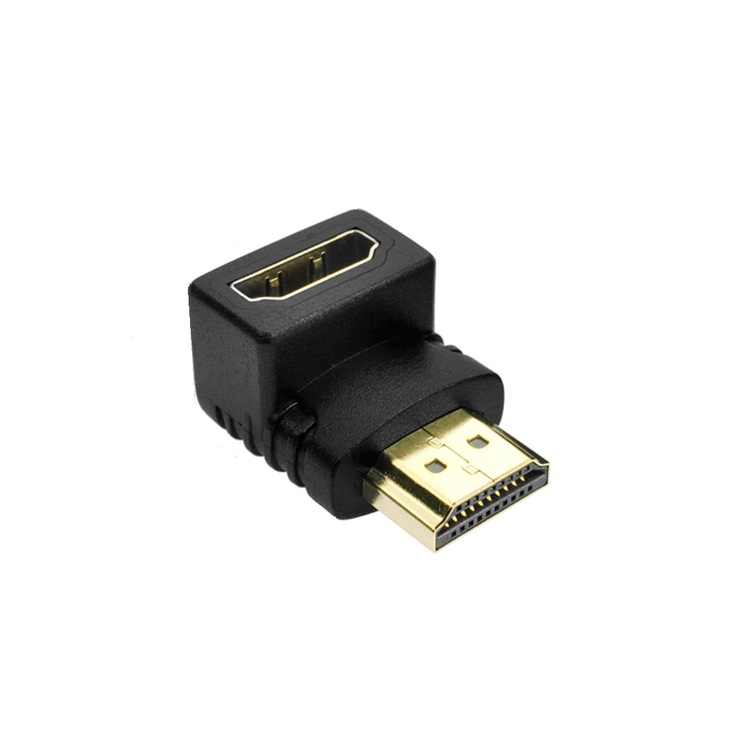 (861) Adaptador HDMI L macho hembra  (90 grados )