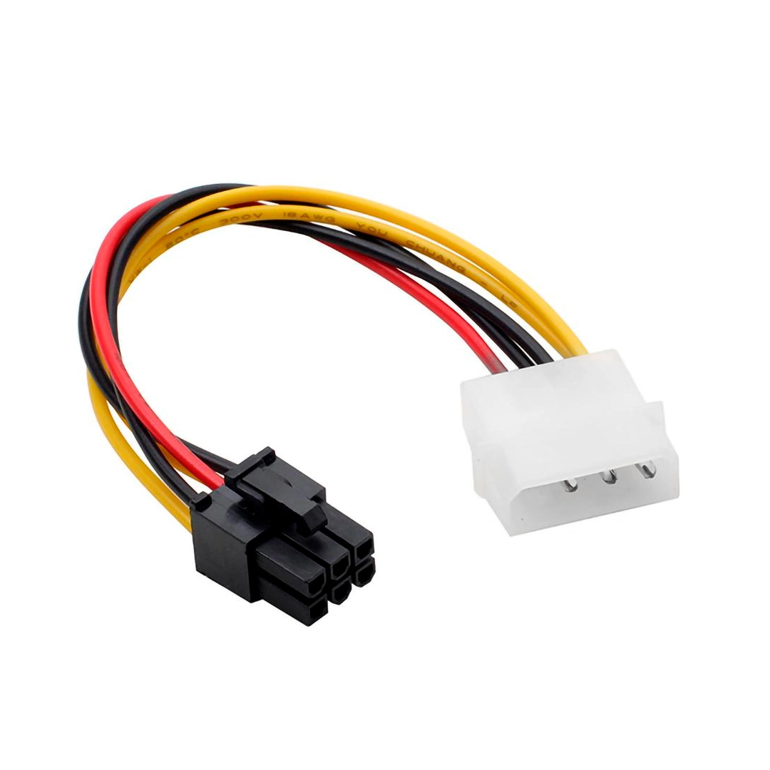 (1456) Cable sata 6 pines a molex 3 pines para tarjeta de video