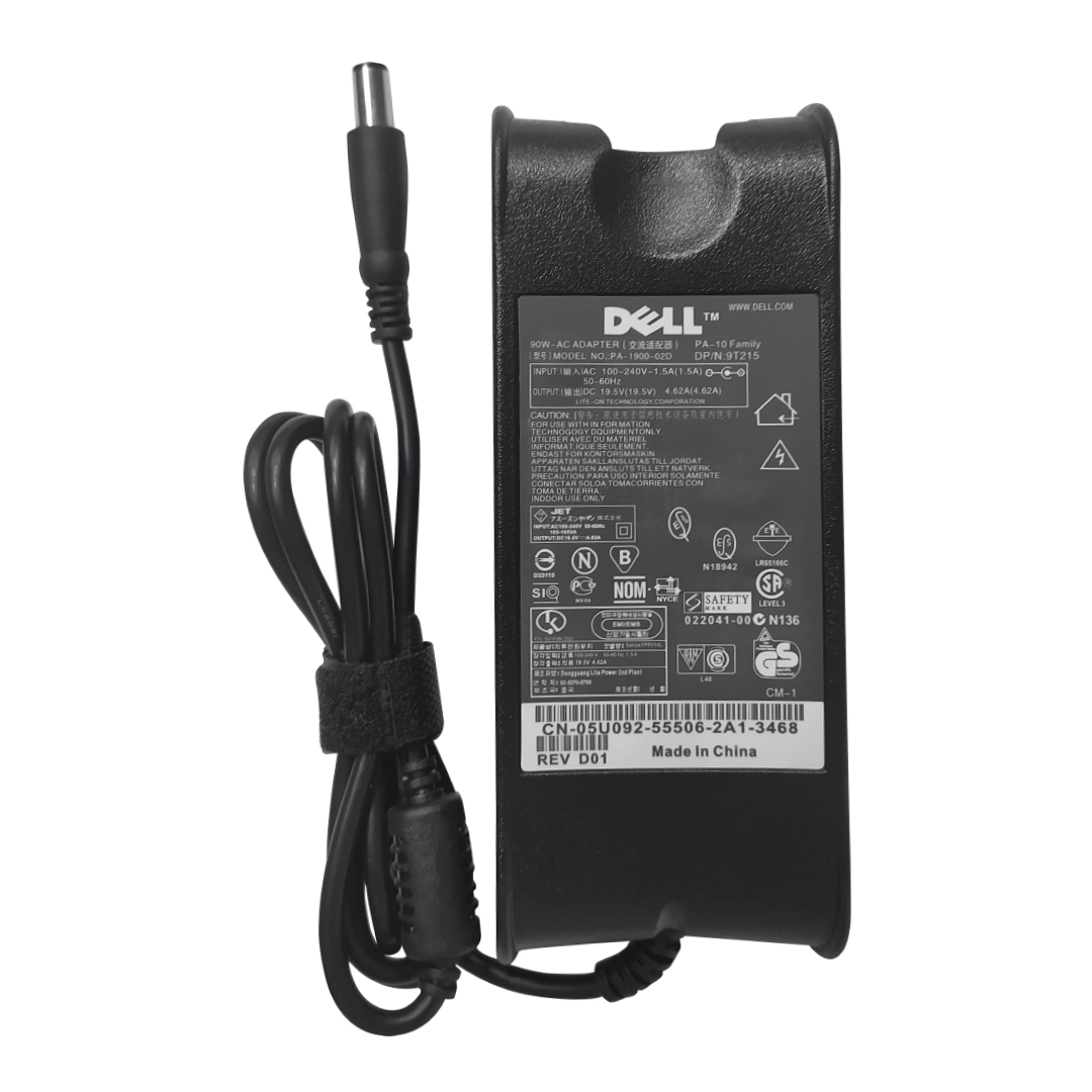 (1679) Cargador de laptop dell 19.5v 4.62a 7.4x5.0mm con aguja