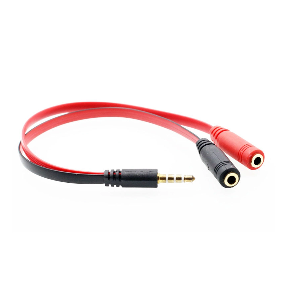 (1647)  Adaptador  divisor de audio  De 3.5 Mm A Micrófono Y Audífono splitter