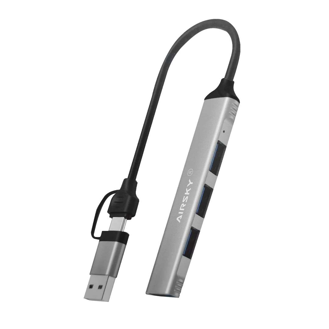 (1746) Hub 4 en 1 tipo C/USB  HC-77 docking station