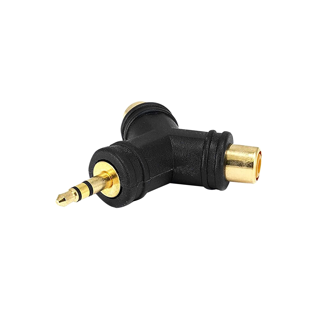 (1844) Adaptador rca ( tipo y )  a plug mono 3.5mm