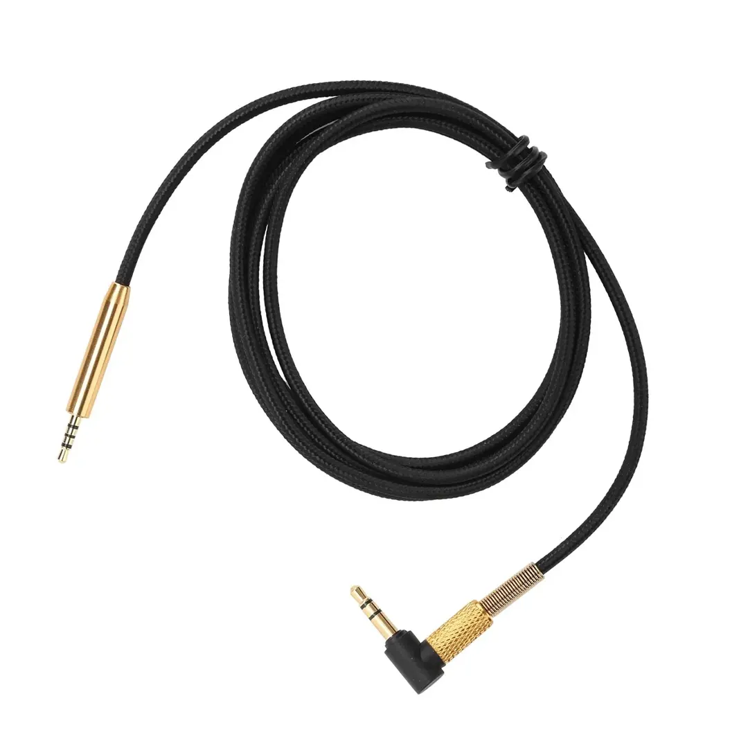 (1926) Cable auxiliar 3.5mm macho a macho alta calidad punta doblado con resorte 100cm