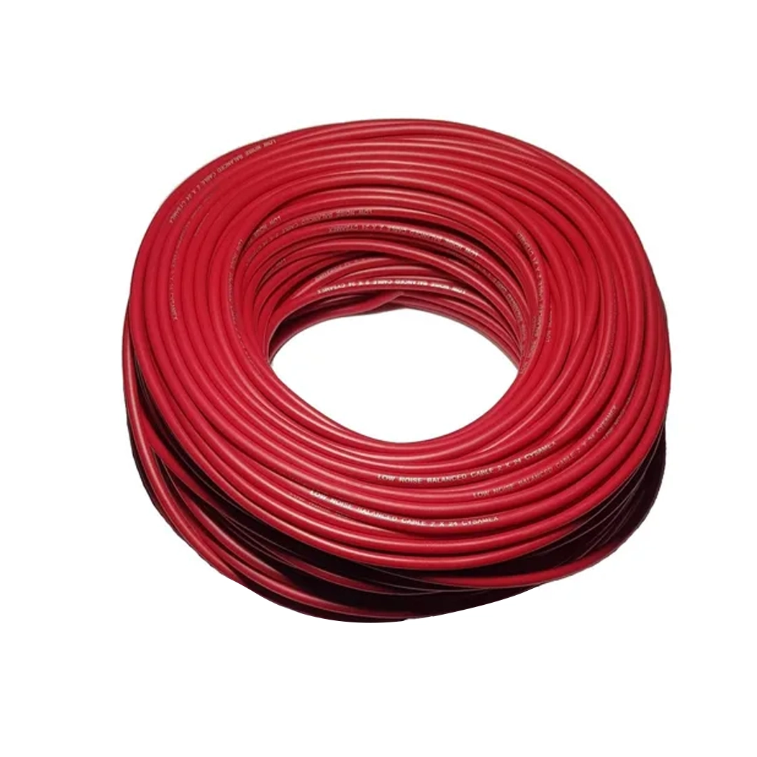 (1968) CABLE DE MICROFONO POR ROLLO METRO VINO TINTO PROFESIONAL ESTEREO 3 PINES