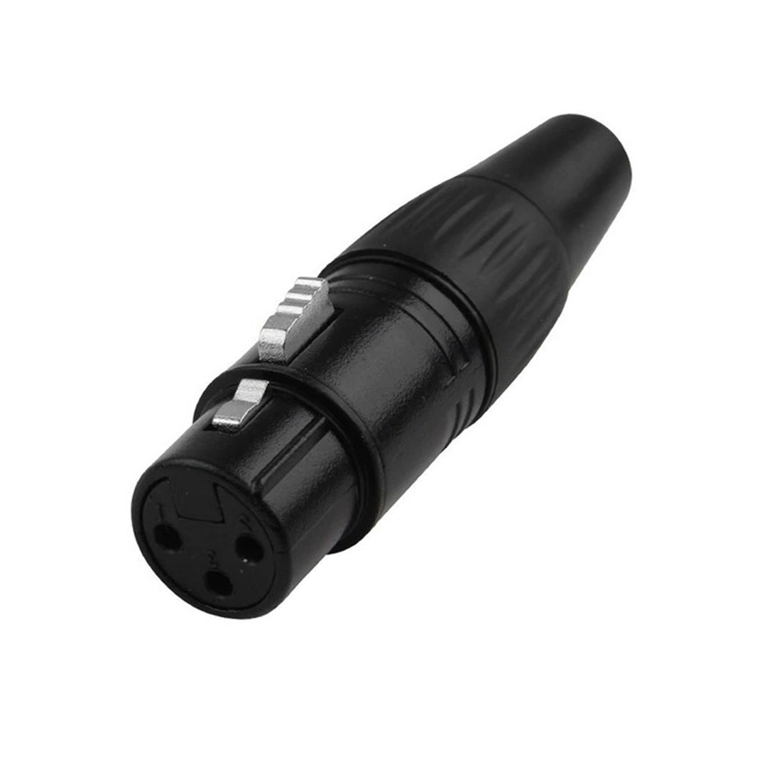 (2039) Conector xlr hembra negro