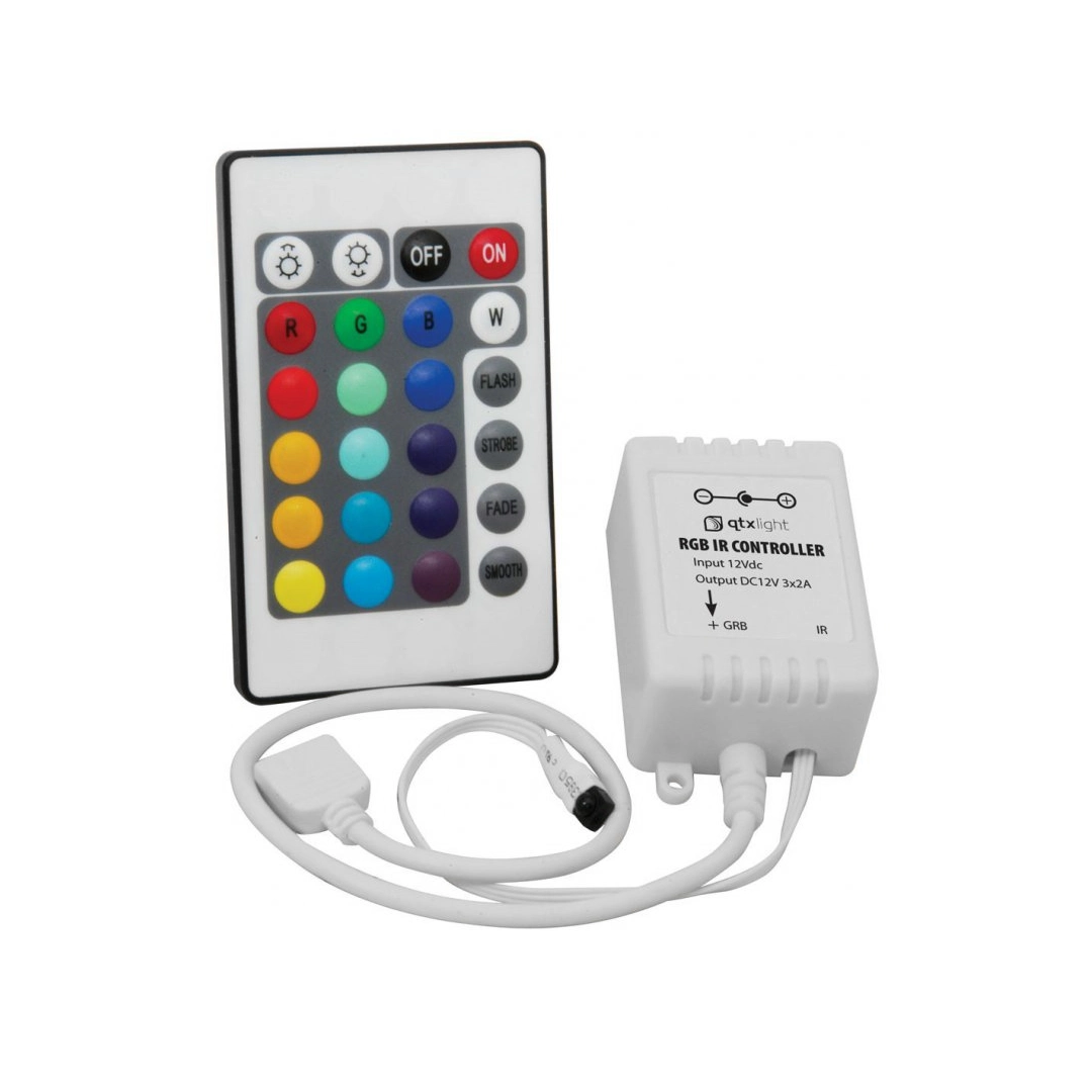 (2071) Controlador cinta led y modulos rgb control 24 teclas