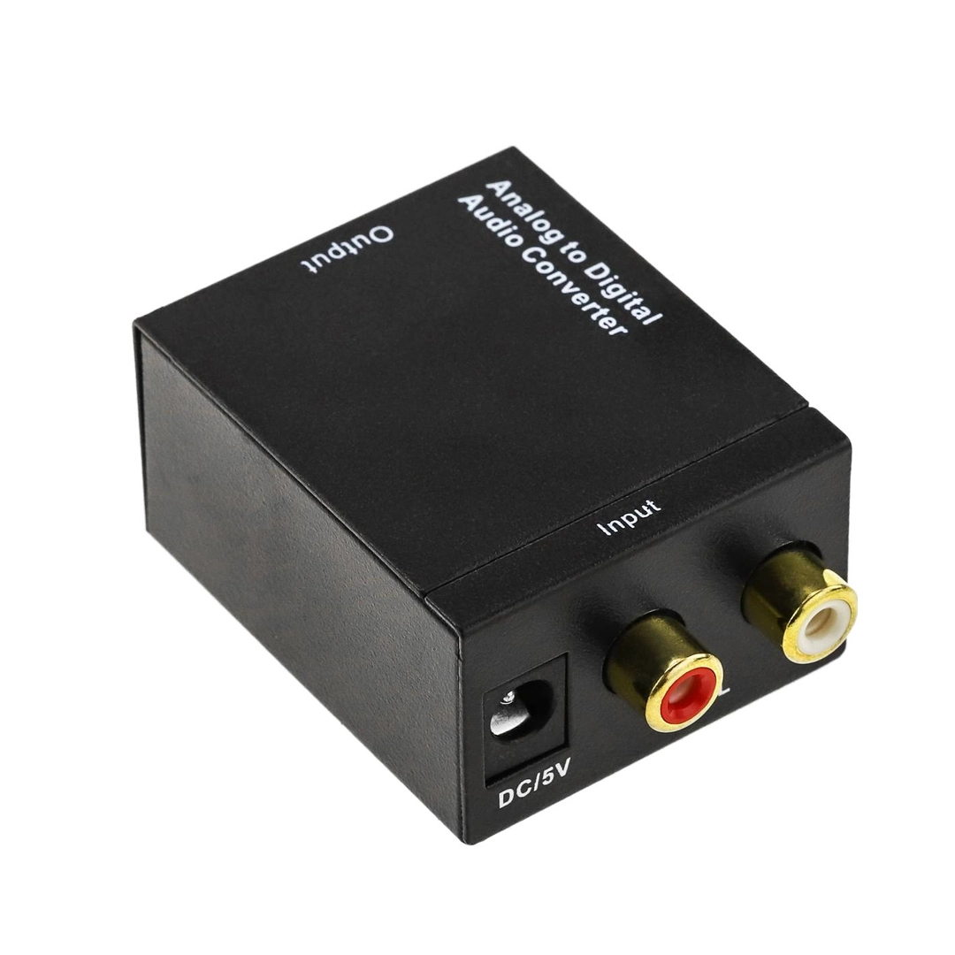 (2073)  Convertidor audio óptico digital a analógico rca con transformador