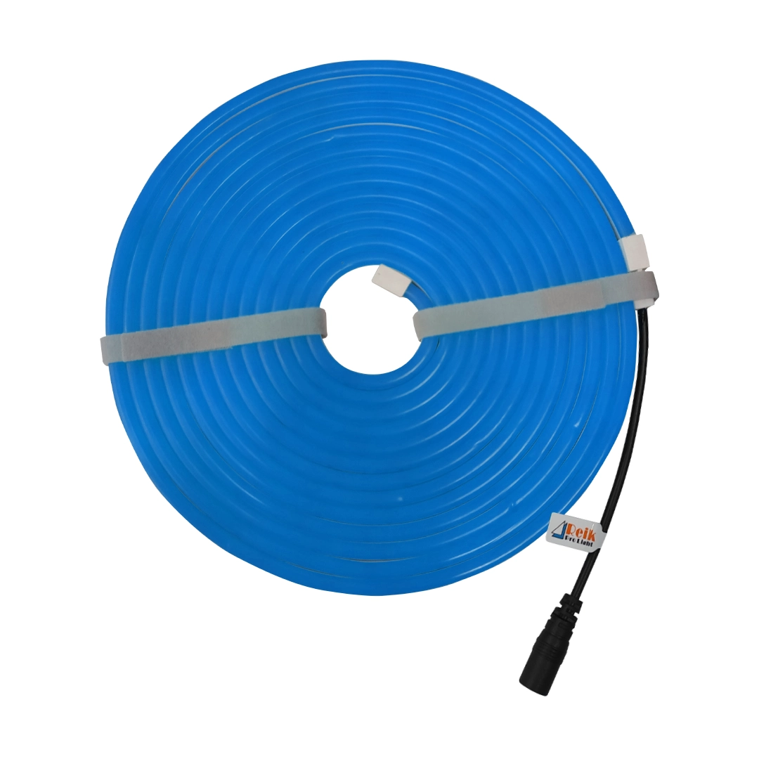 (2299) Cinta led azul neon flexible 12V 5mts anti agua 6X12mm Sin transformador