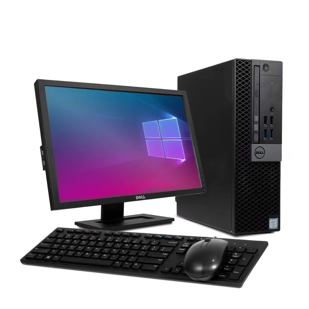 (2464) Computador Dell Optiplex 3040 SFF  i3-6100 3.70 GHz 8.00 GB Ram – 256 GB SSD, monitor 23 pulgadas, teclado y mouse.