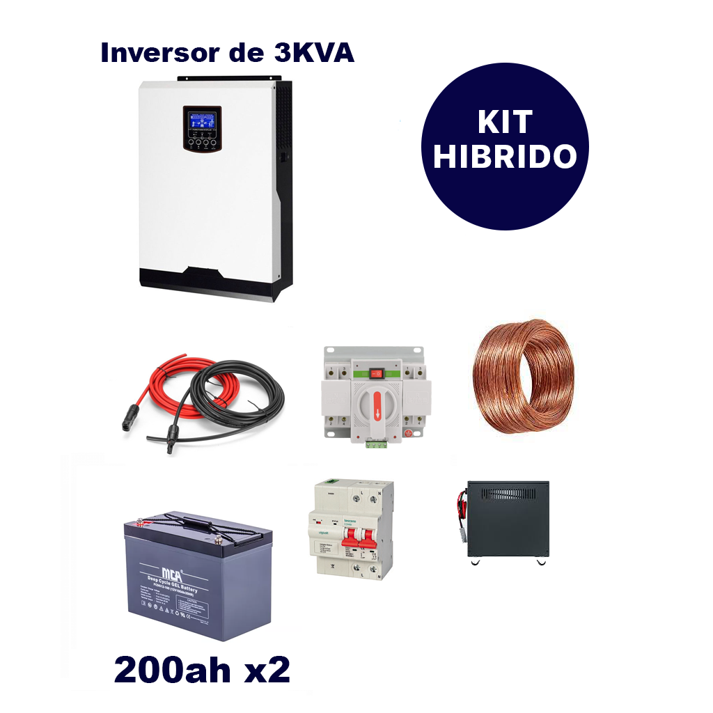 (2498) Kit inversor cargador 3kwa