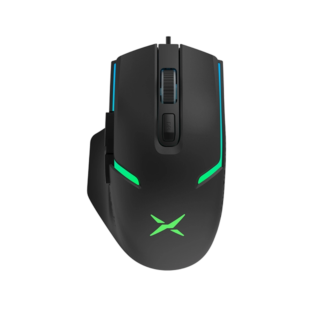 (2580) Mouse delux usb gamer  M588BU rgb negro original