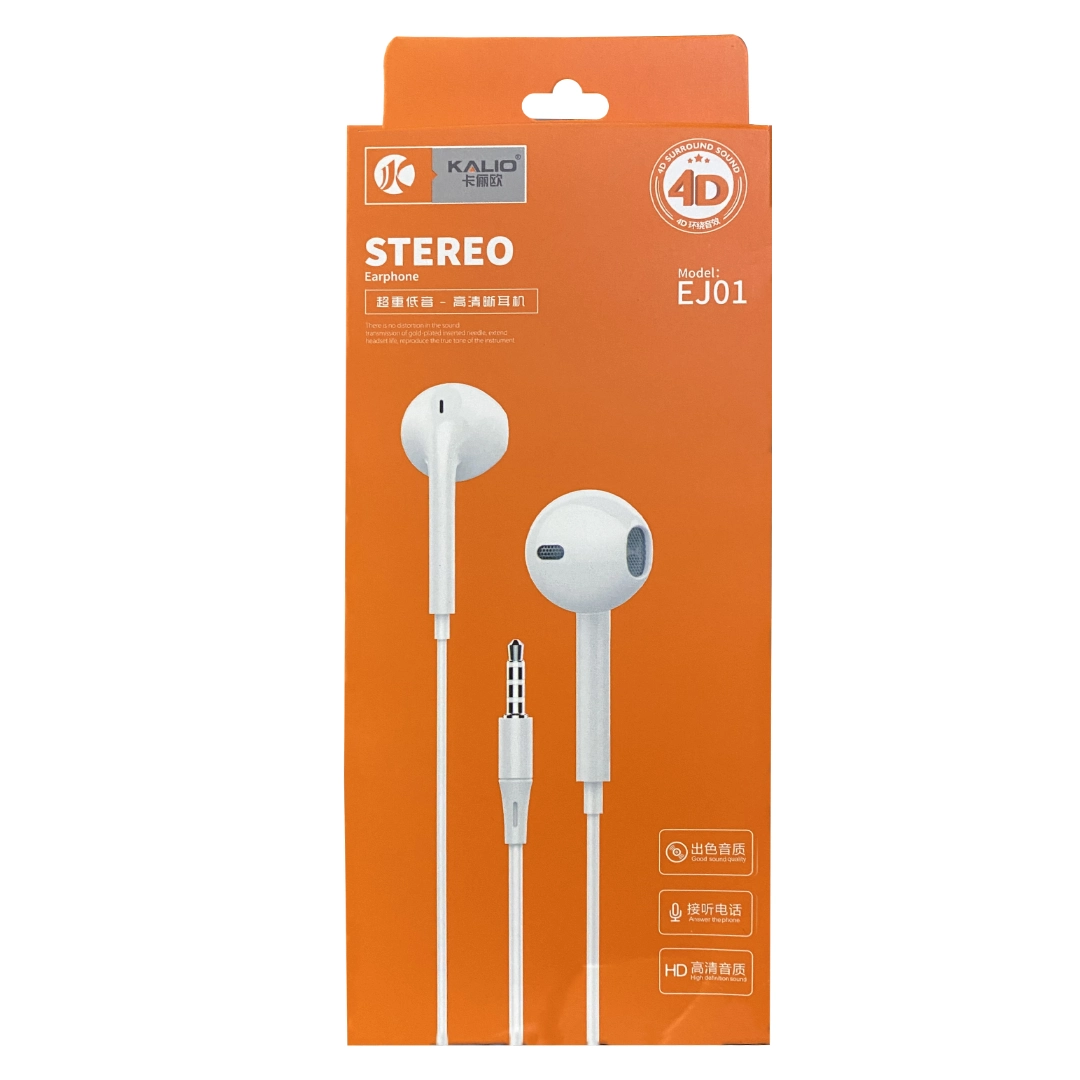 (2667) Audífono con cable tipo 3.5mm kalio ej01