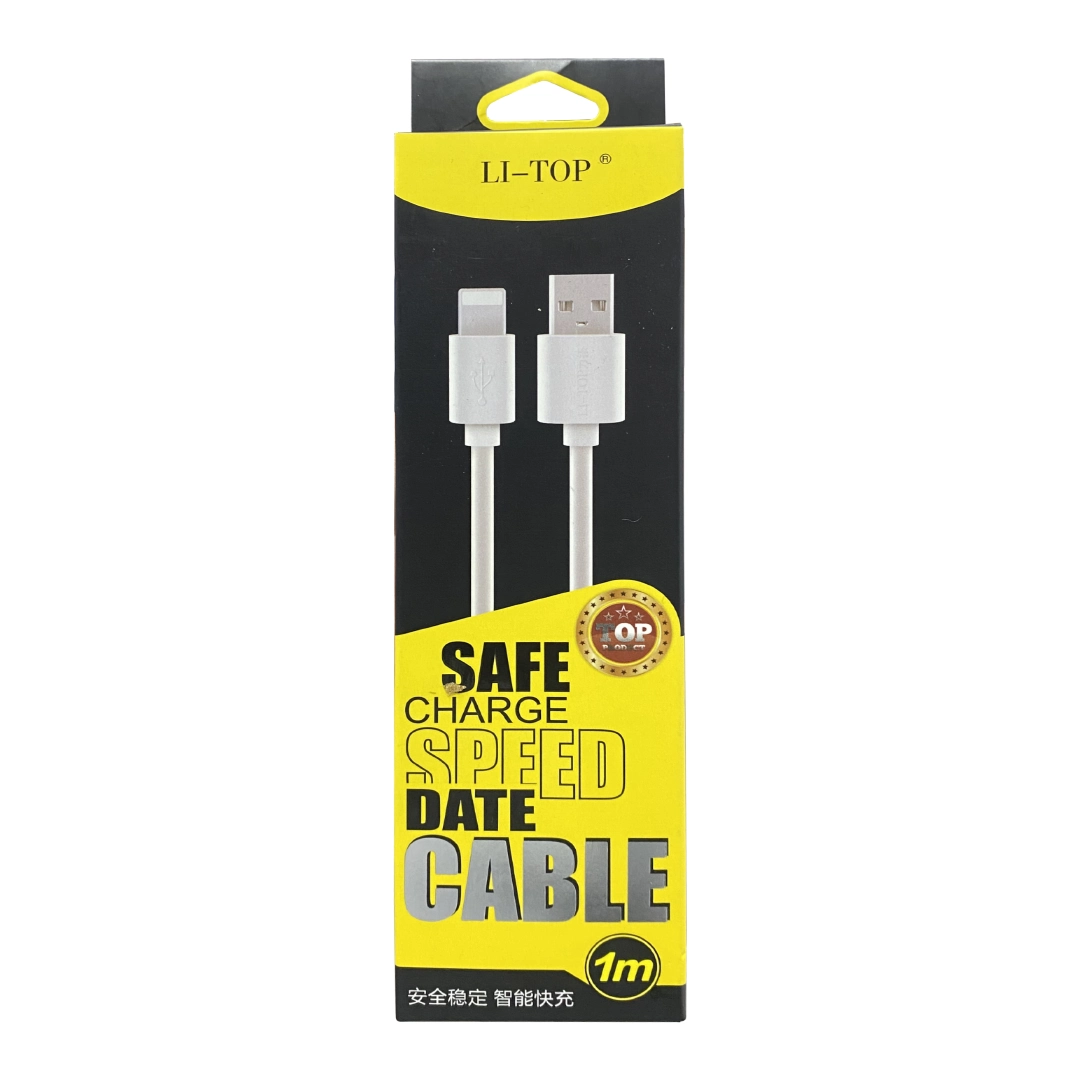 (2722) Cable usb a iphone lightning liptop 1 metro