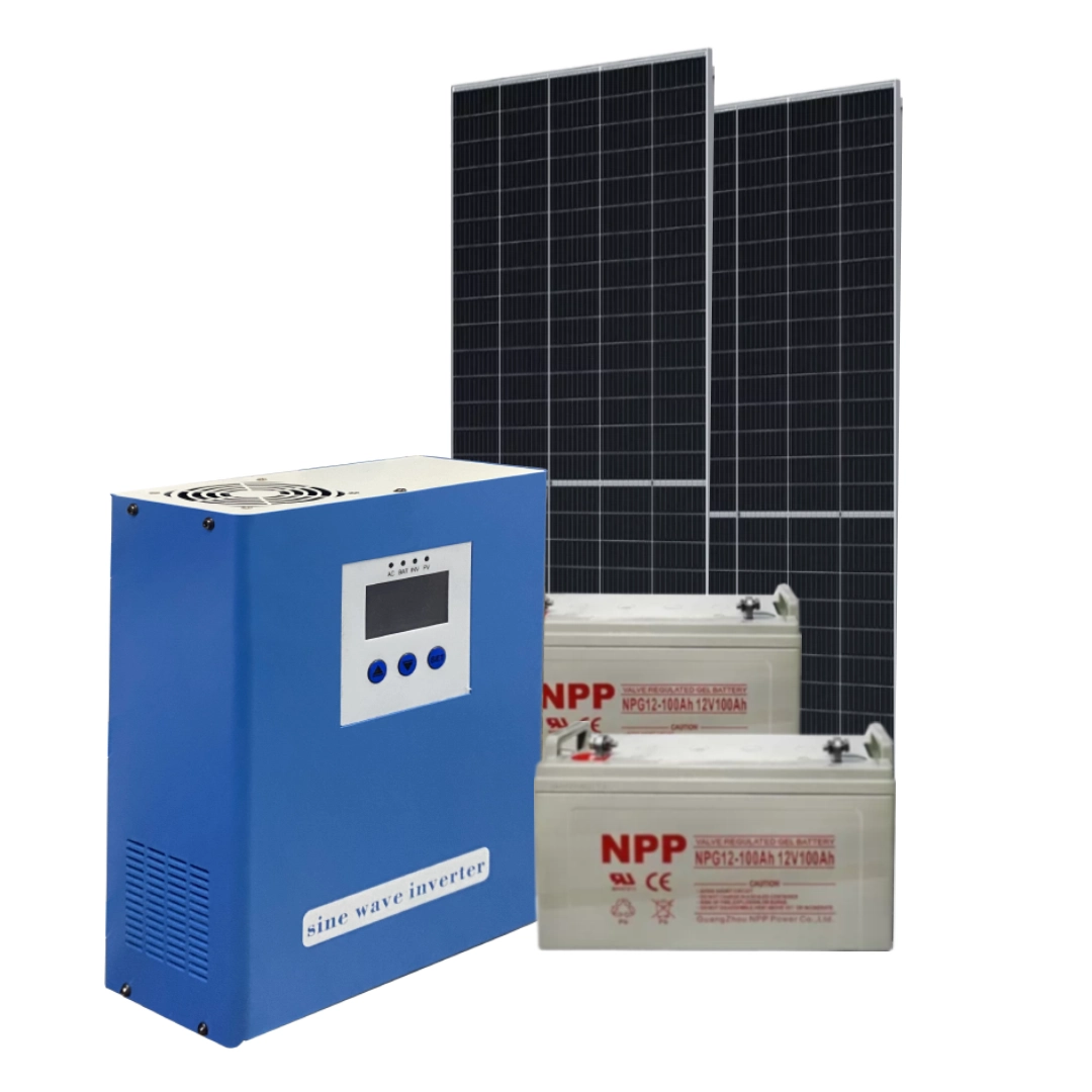 (2747) kit 1kva energía solar de respaldo hibrido 1000w mppt 12v banco de baterías para consumo de 6amp 110v