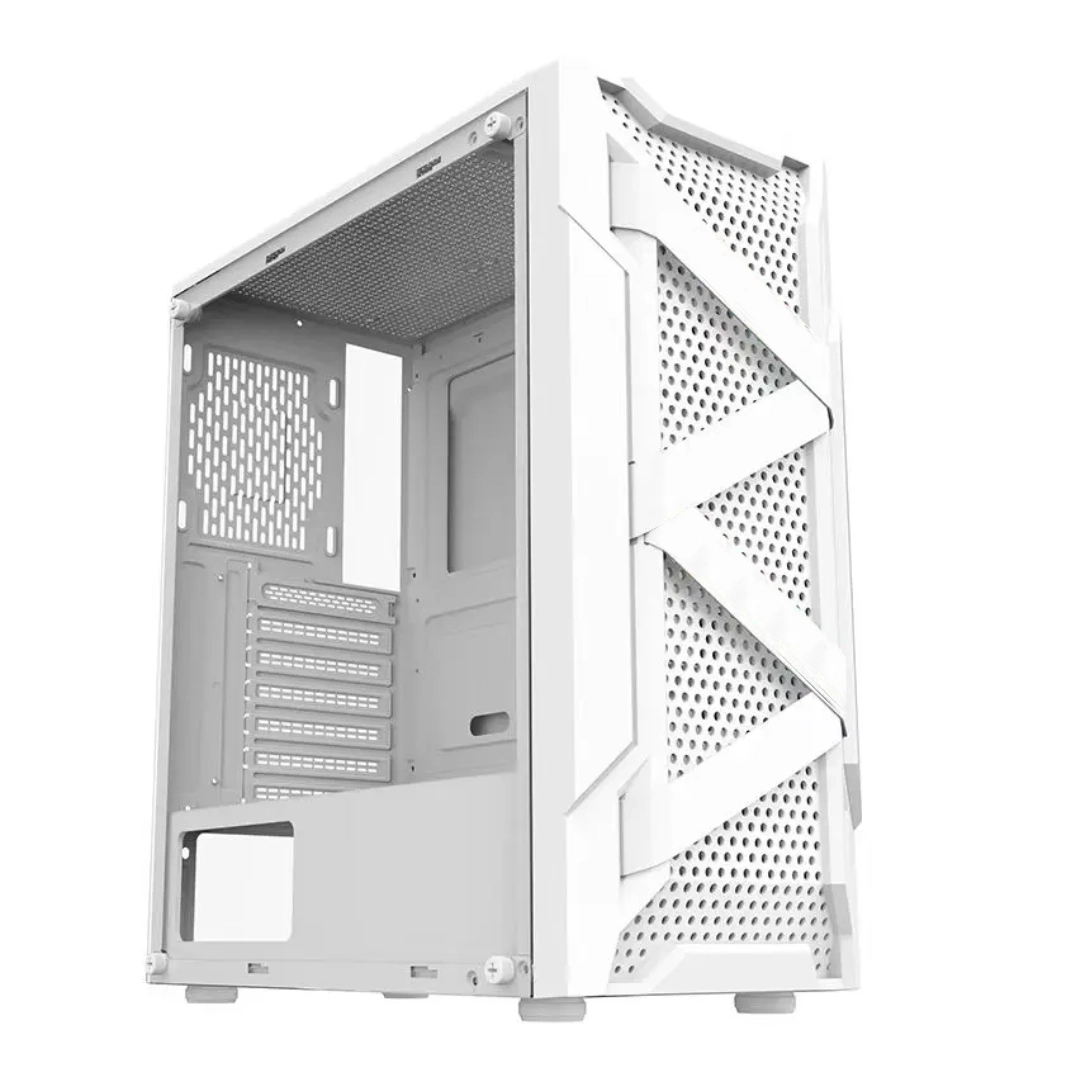 (2784) Case gamer calax color blanco