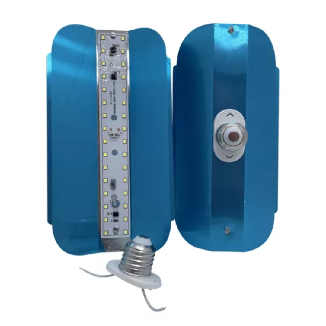 (2835) Lampara reflector aluminio 80w de socate solo 110v antiagua reikprolight por bulto 300 unidades