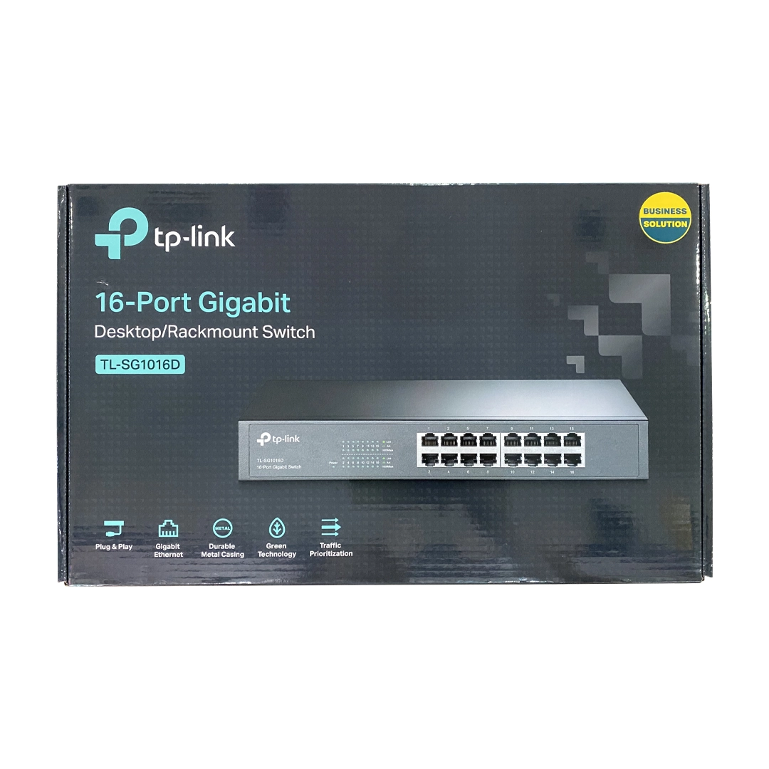 (608) Switch 16 puertos 10/100/1000 Tplink TL-SG1016DE