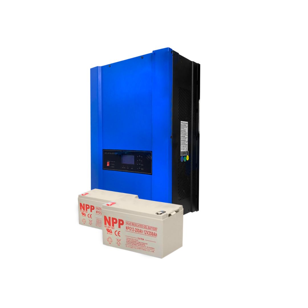 (2968) Kit 5kva de energía  respaldo para consumo  15A (1600W) 110v