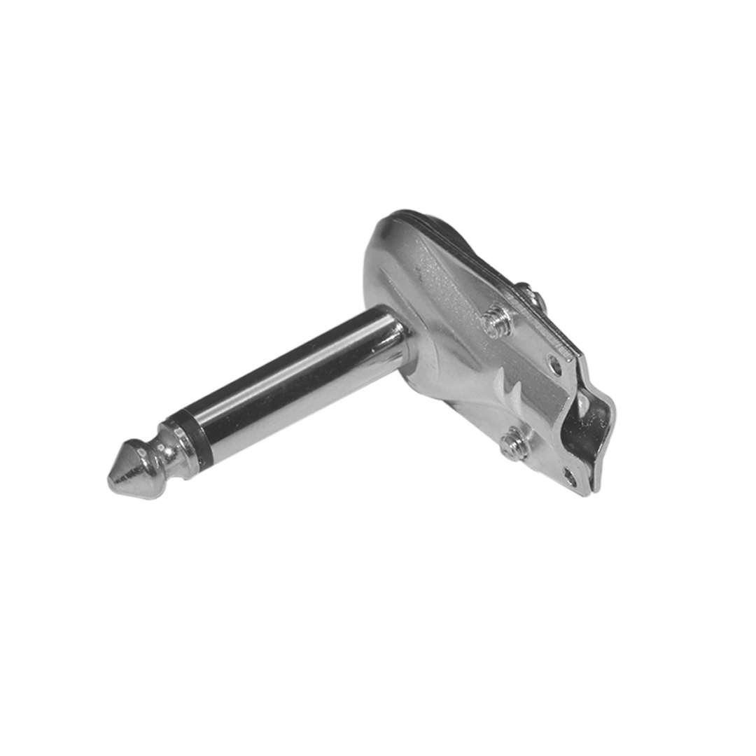 (2048) Conector plug 6.3 mono doblado metal