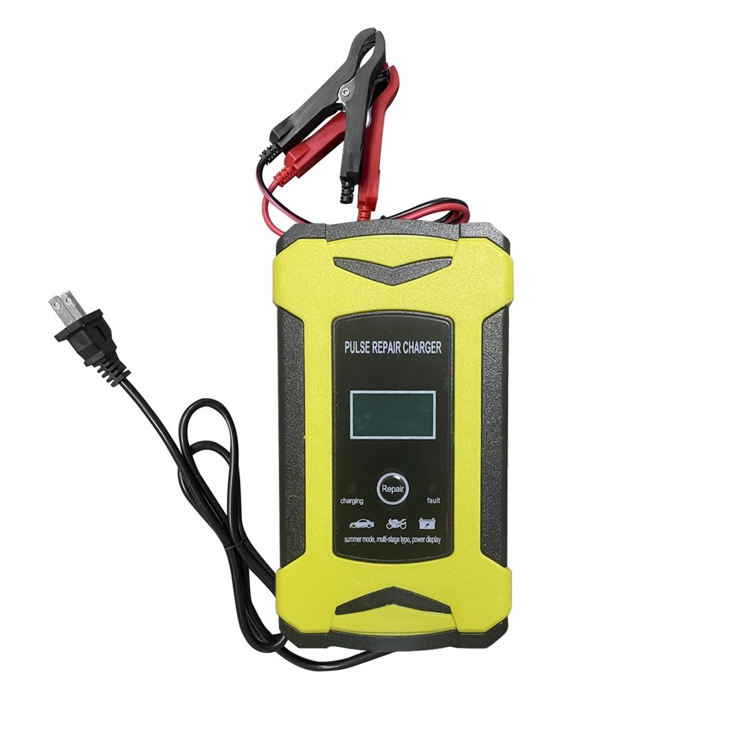 (2418) Cargador para bateria 12v 6a alta calidad digital