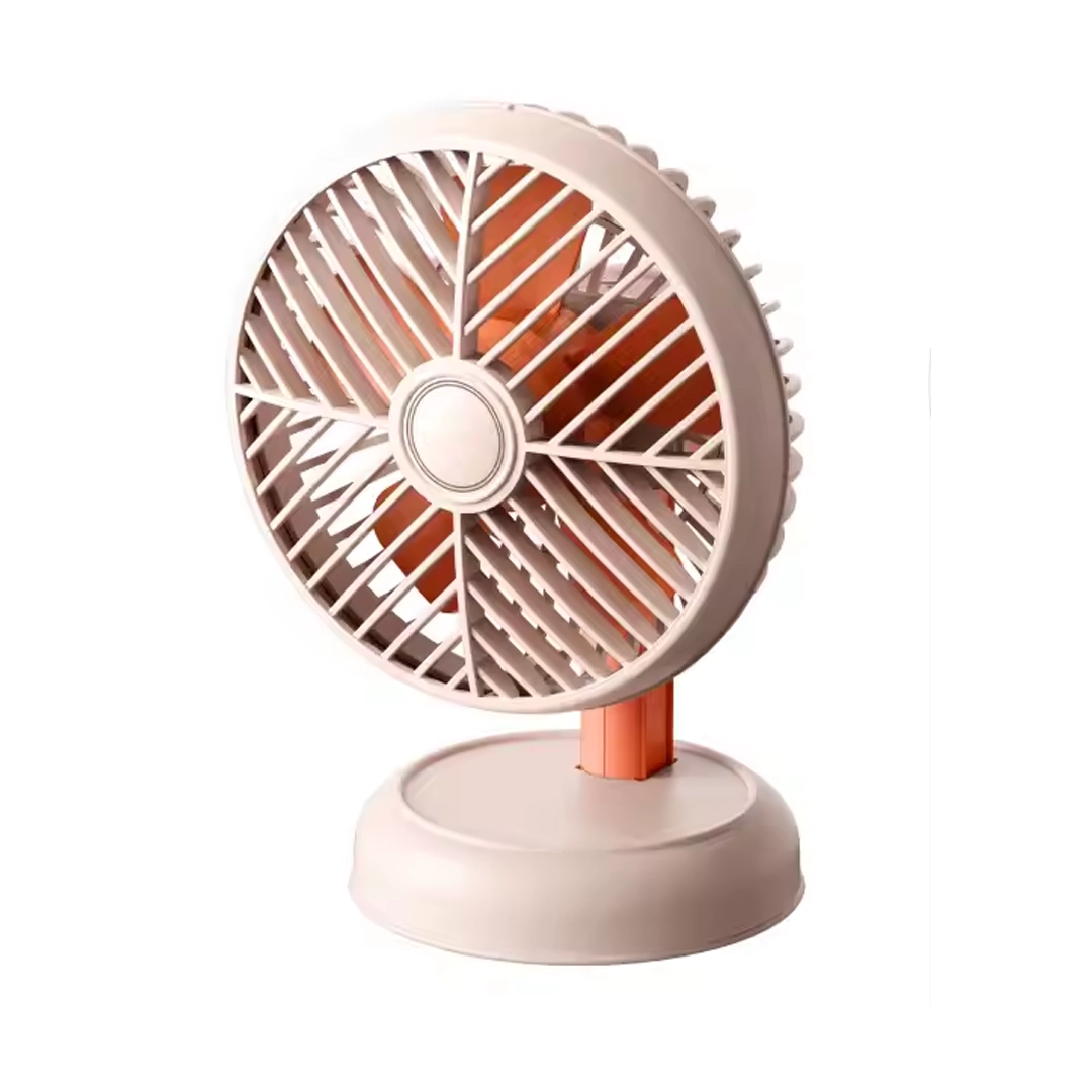 (3025)  Ventilador recargable mesa y mano usb