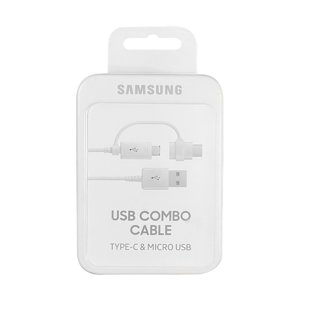 (2994)  Cable usb samsung 2 en 1 tipo c  y micro
