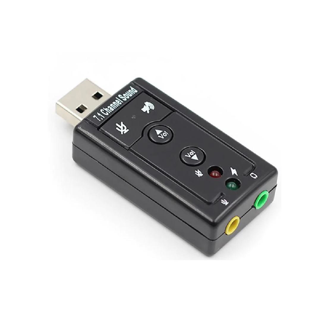 (490) Tarjeta de sonido audio usb 2.0 virtual 7.1