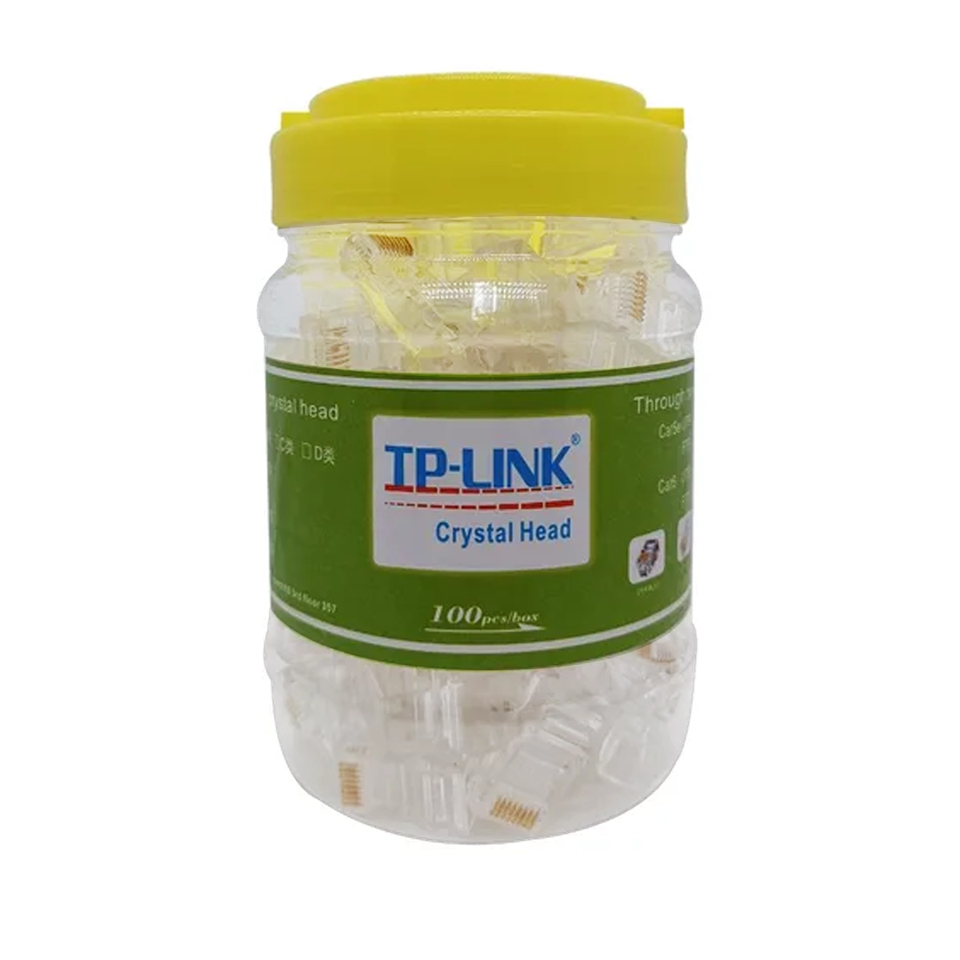 (211) Conector rj45 cat6 100 unidades  Tp link con pasante