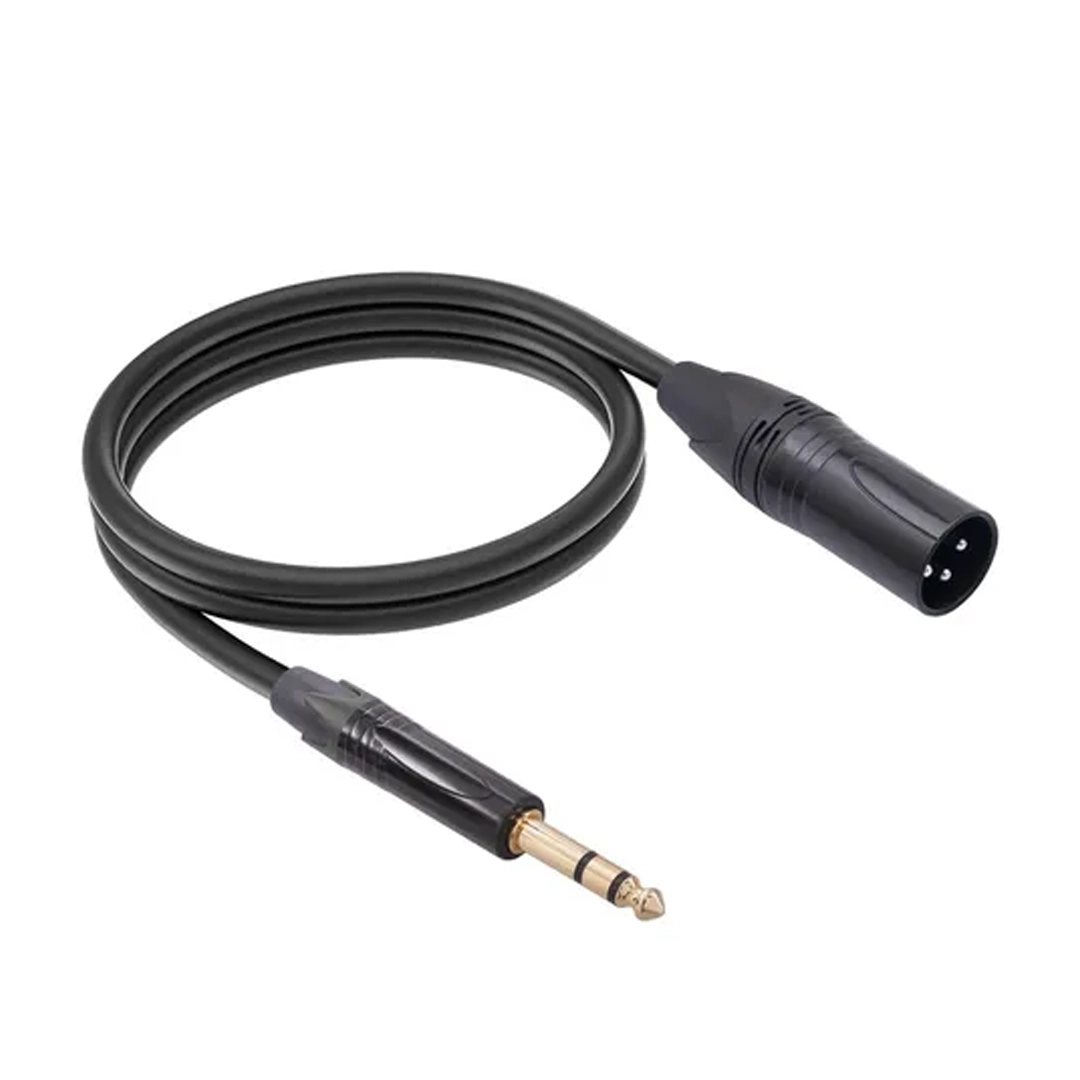 (3218) Cable de audio canon  5 metros xlr 3 pines hembra a plug macho 6,3mm