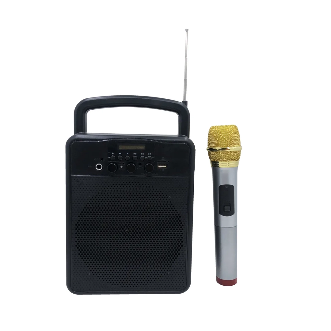 (3249) Corneta  bluetooth  portatil con microfono profesional d-019 (blutooth/usb/tf/radio/aux/mic)
