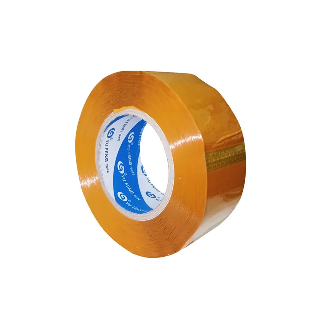 (3407) Cinta adhesiva amarilla embalaje