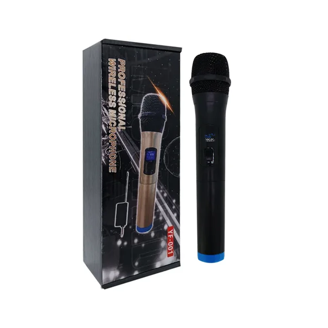 (3486) Microfono inalambrico f001 color negro 1 mic