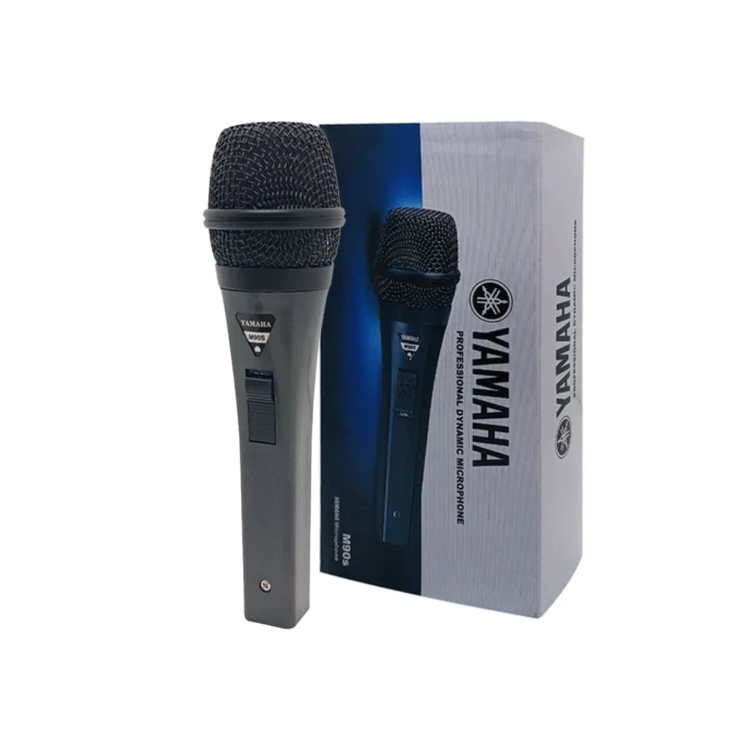 (3491) Microfono profesional alambrico de mano yamaha m90s con cable 4mts