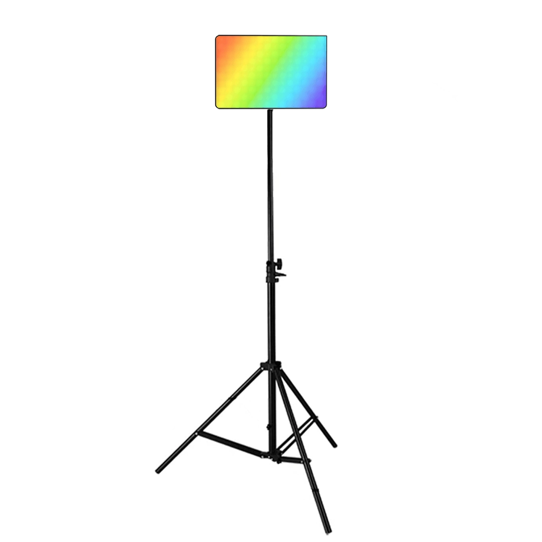 (3507) Panel de luz para fotografia 35,5x24,8cm rgb multicolor pm-36 con paral