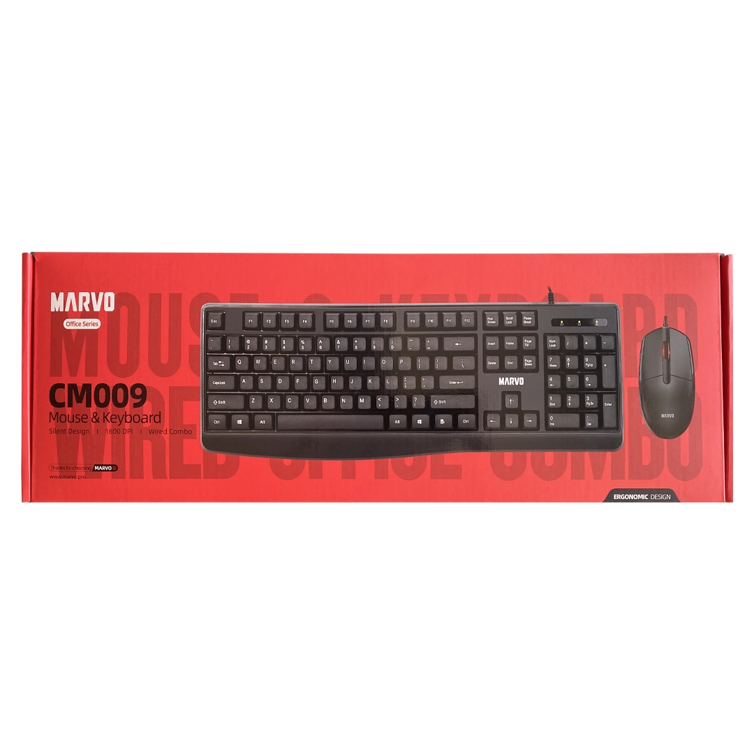 kit teclado y mouse marvo CM009