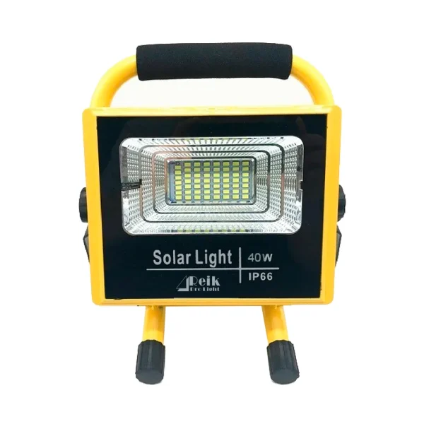 Reflector portátil  con panel solar  40W con control remoto