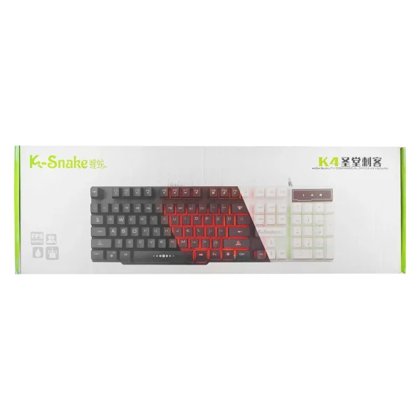 Teclado  con luces naranja  K-SNAKE K4