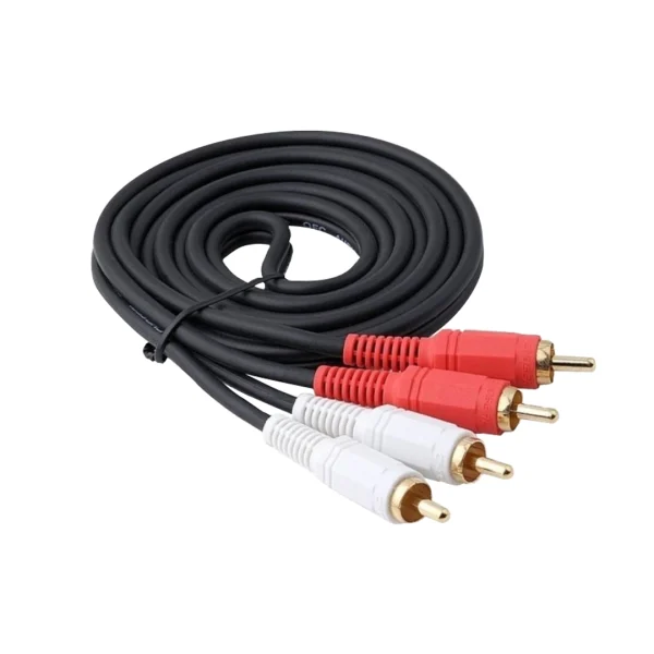 Cable 2rca audio 10 metros punta dorado alta calidad